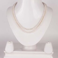 Simple Two Line Pearl Set