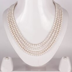 Simple Four Lines Pearl Set