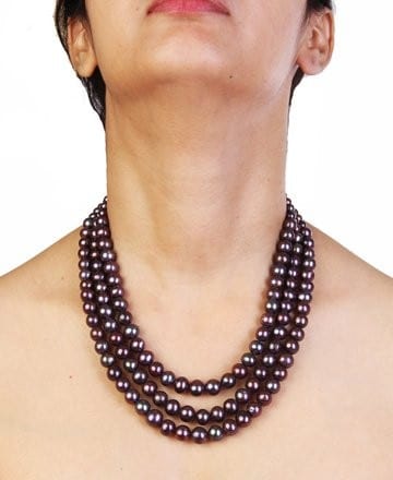 Amazon.com: The Pearl Source 5.0-5.5mm Black Akoya Japanese Pearl Necklace  for Women - 14k Gold Pearl Strand Necklace | 18in Long Pearl Necklace with  Genuine Cultured Pearls: Clothing, Shoes & Jewelry