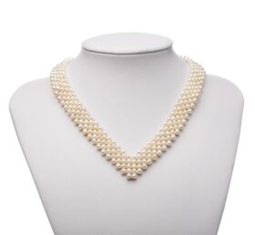 Seed Pearls V-Necklace Image