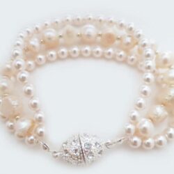 buy trendy pink pearl bracelet