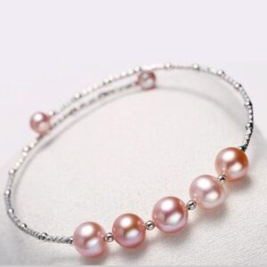 pink pearls bracelet