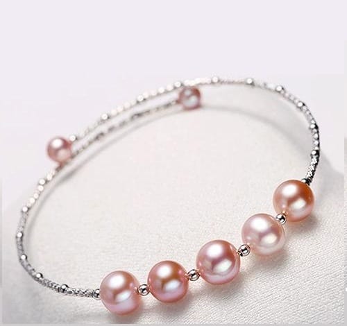 Buy Sri Jagdamba Pearls Pink  Pearl White Alloy Classic Bracelet Online At  Best Price  Tata CLiQ