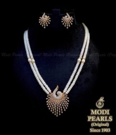 2 Layered Peacock Pendent Set Image