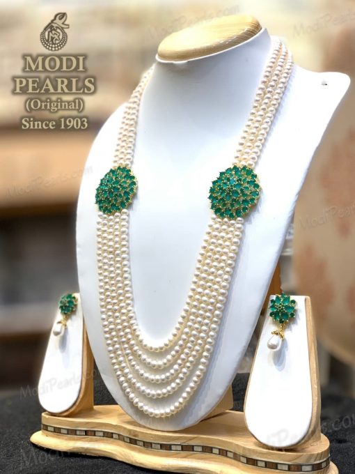 Pearl Emerald Set