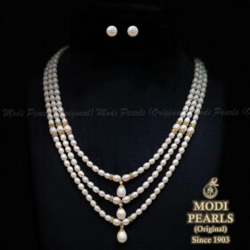 Three Layered Drop Style Pearl Set Image
