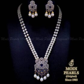 2 Row Pearl Necklace Set (C) Image