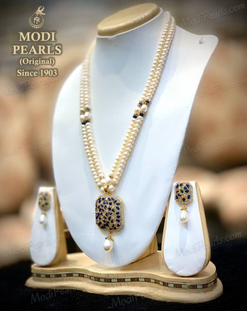 buy beaitiful pearls pendant two row set online