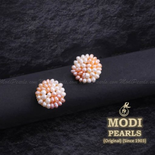 colourful pearls earrings