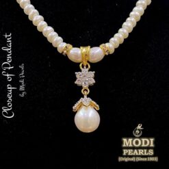 buy drop shape pearls pendant set