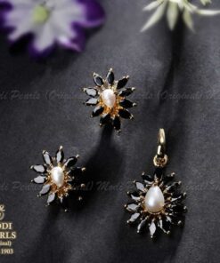 buy pearls black jade pendant online