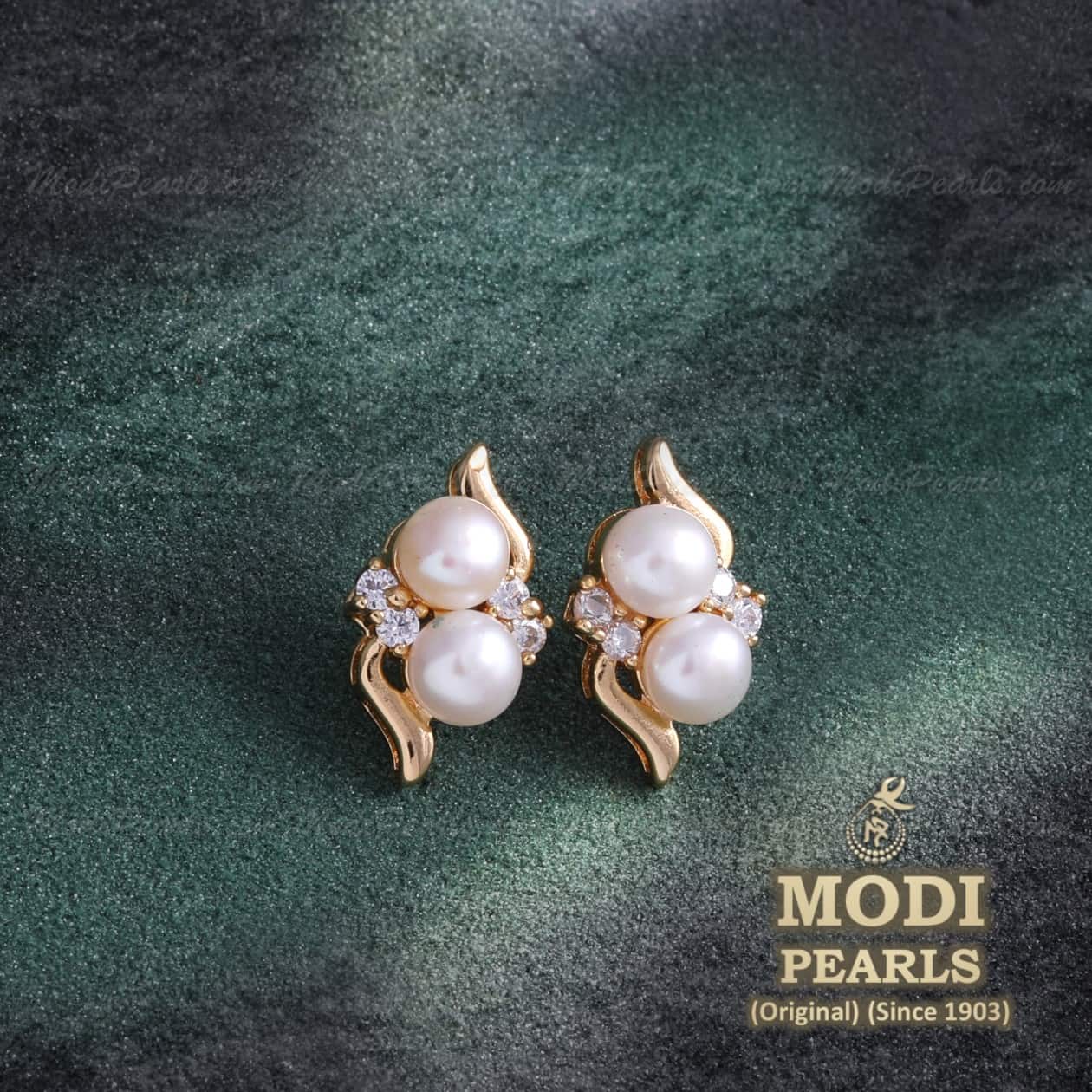 Real Pearl Earrings with Bright Gemstone Clusters - Sprinkles – Made by Liv-bdsngoinhaviet.com.vn