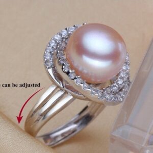 buy real hyderabadi peach pearl ring online