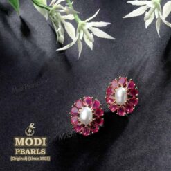 pearl ruby earrings online