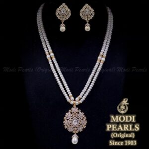 two row pearl necklace sets