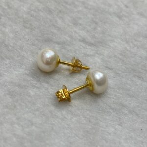 Pearl Gold Studs
