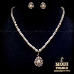 buy cz pearl pendant set