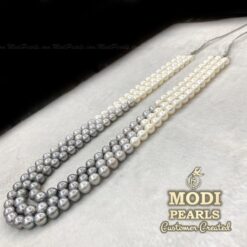 white pearls and grey pearls