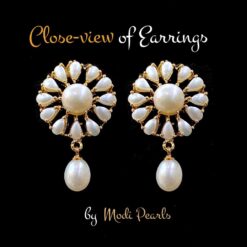 buy pearls chokar with pearls earring online