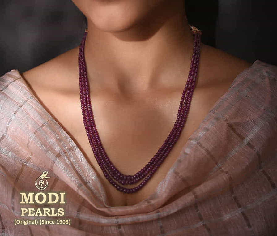These stunning ruby necklace designs deserve to be hoarded by you - Krishna  Jewellers Pearls and Gems Blog