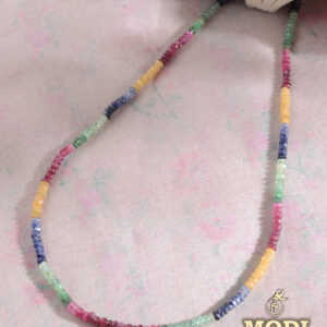 Simple One Layer Multistone Necklace