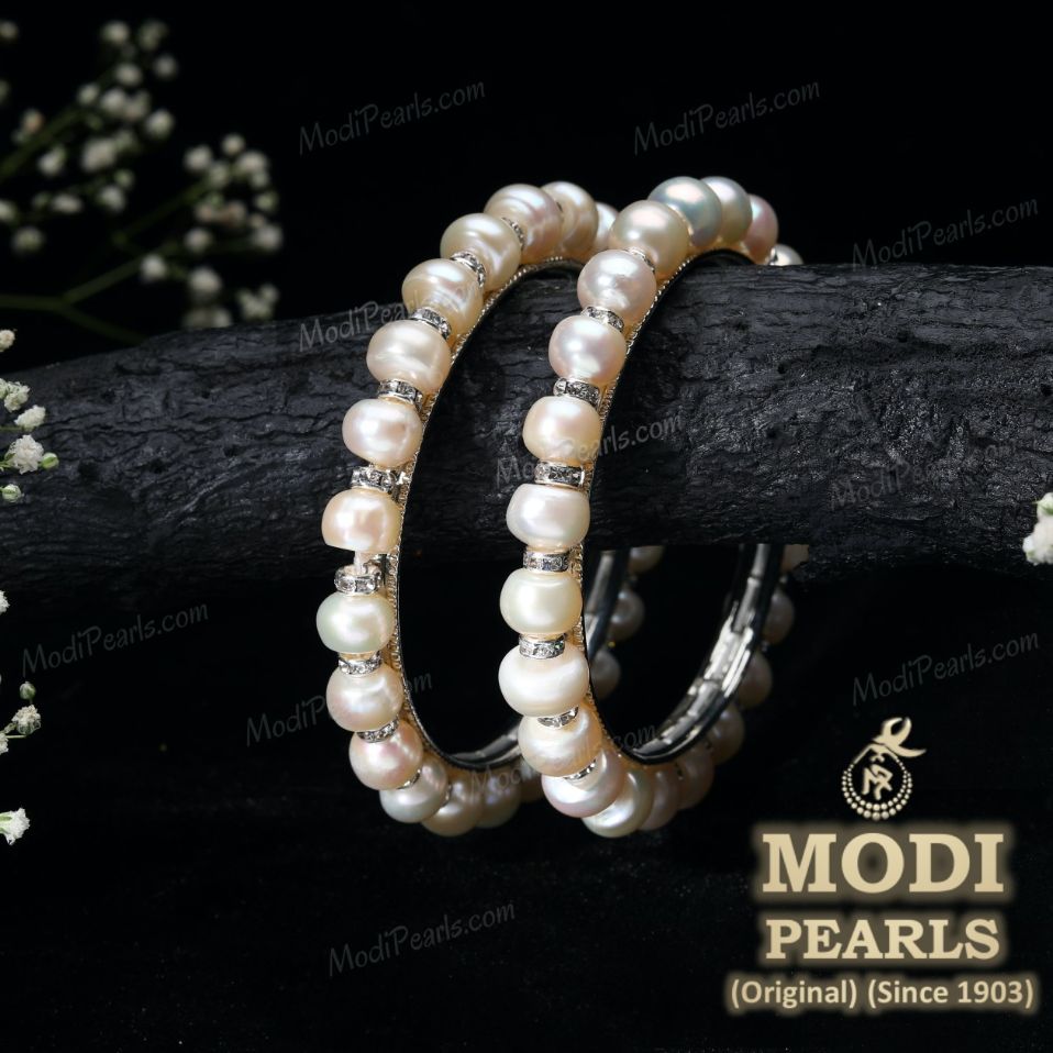Shop now for exquisite pearl bangles at Krishna Pearls | BG891