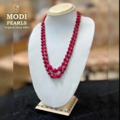 Sizzling Drop Ruby Necklace