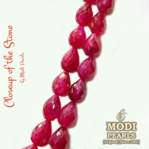 Sizzling Drop Ruby Necklace