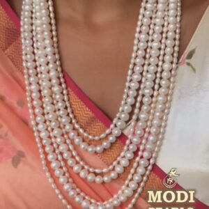 7 layer pearl necklace