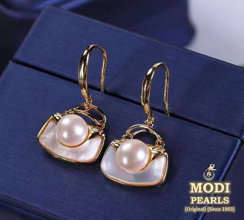 Uncut Diamond Mother of Pearl Earrings – KAJ Fine Jewellery