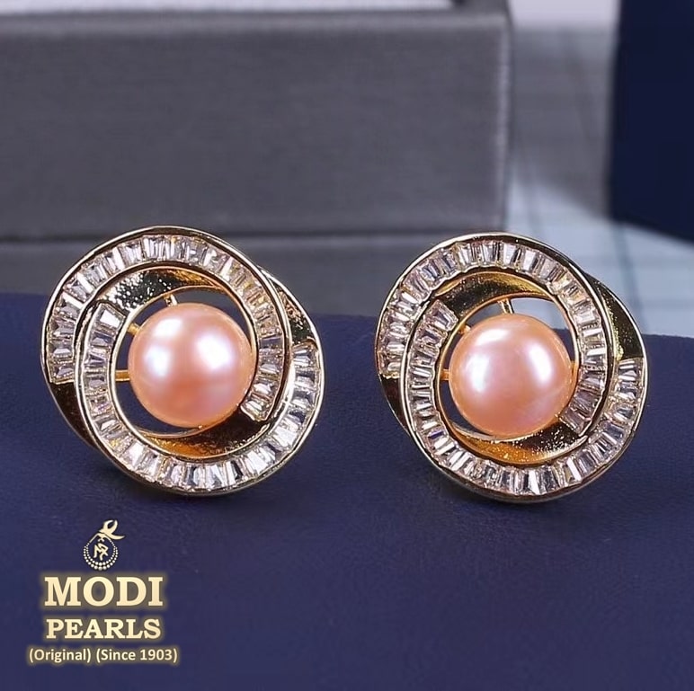 1950s Clipon Faux Pearl Earrings Signed Emmons  Mirandas Vintage Bridal