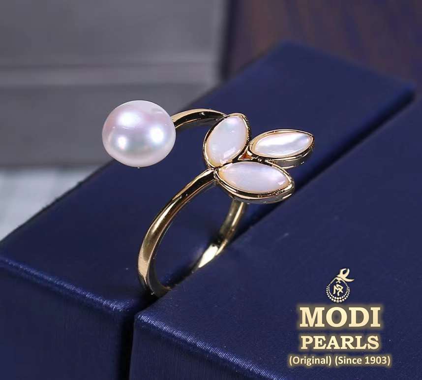 Buy Duo Pearl Gold Ring - Joyalukkas
