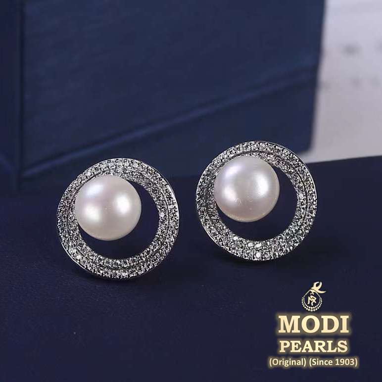 Giselle | Pink pearl geometry earrings – onbreezejewellery