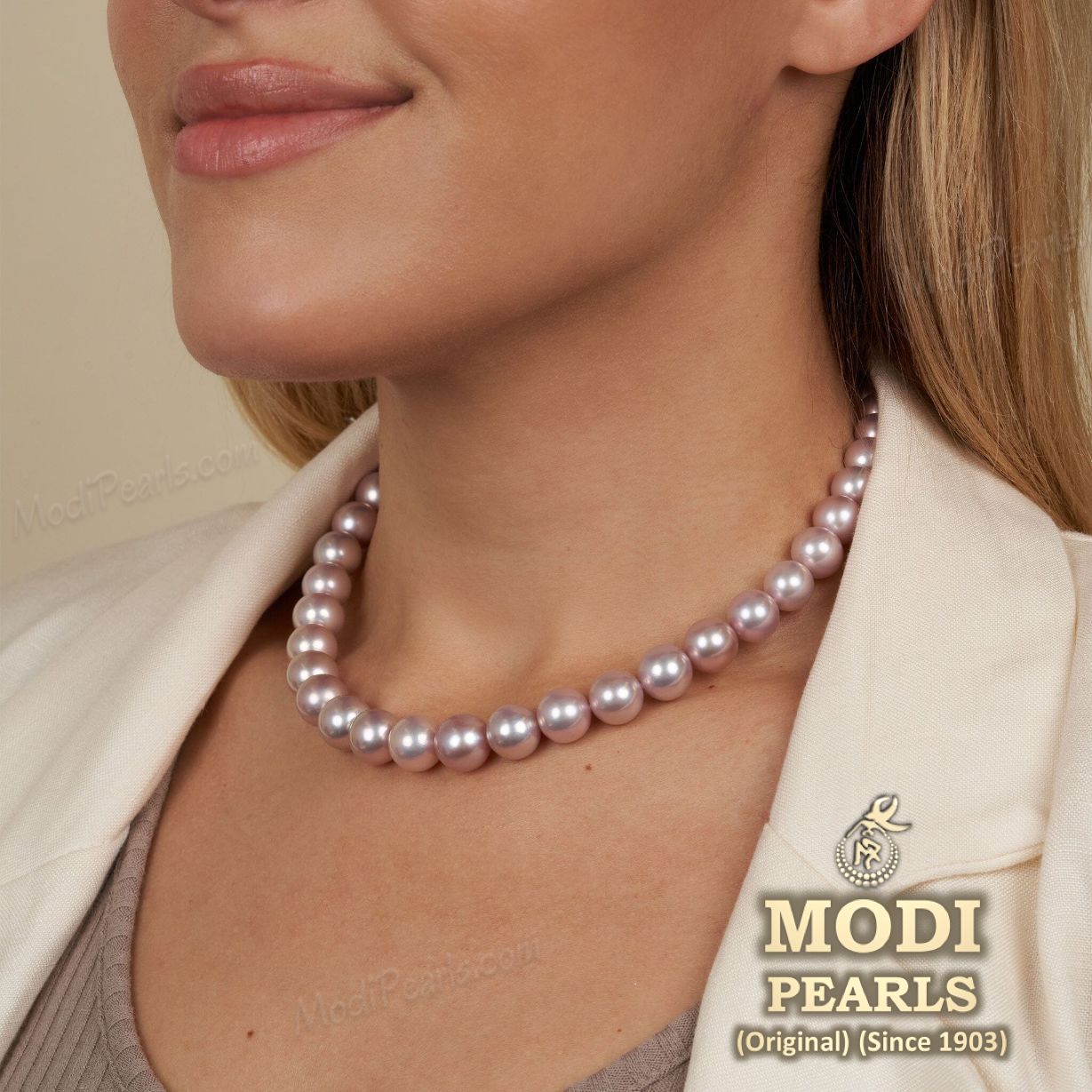 7.5-8.0 mm 18 inch AA+ Lavender Freshwater Pearl Necklace – Pearl Paradise