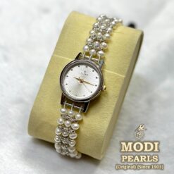 pearl silver watch