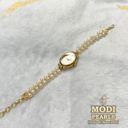 pearl watch gold
